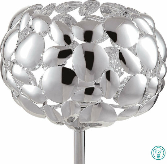 Fan Europe Metal Table Lamp for Socket E27 with Silver Base