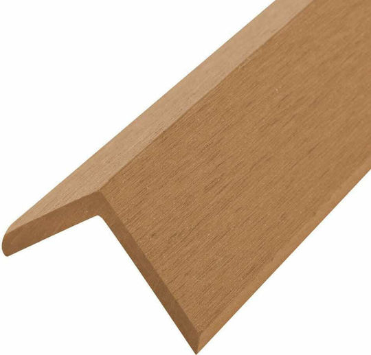 vidaXL Deck Ecke für Gartenboden aus WPC 170x4.5cm 5Stück 170cm Teakholz