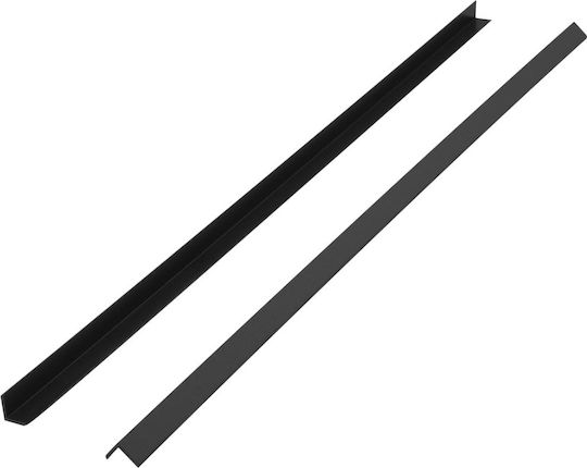 vidaXL Deck Ecke für Gartenboden aus WPC 170x4.5cm 5Stück 170cm Schwarz