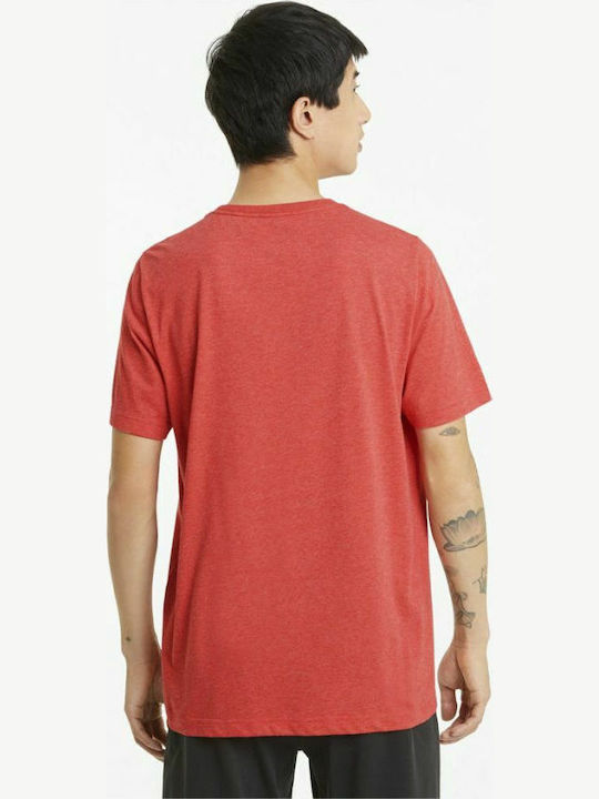 PUMA Heather T-shirt Κόκκινο