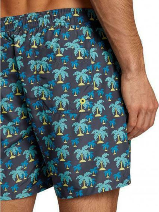 Men's Swimwear Shorts Gray with Patterns