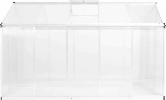 vidaXL 45215 Gewächshaus Typ Haus mit Aluminiumrahmen 32x1.9x1.95m