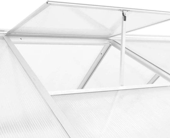 vidaXL 45215 Gewächshaus Typ Haus mit Aluminiumrahmen 32x1.9x1.95m