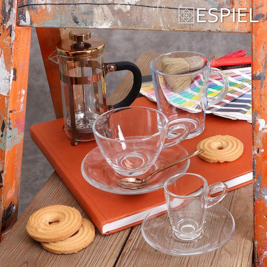 Espiel Tribeca Κούπα Γυάλινη Διάφανη 400ml