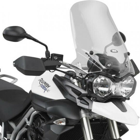 Givi Motorcycle Windshield & Windscreen Transparent Visor for Triumph Tiger 1050 2007-2012 & Tiger Sport 1050 2013-2018 D225ST