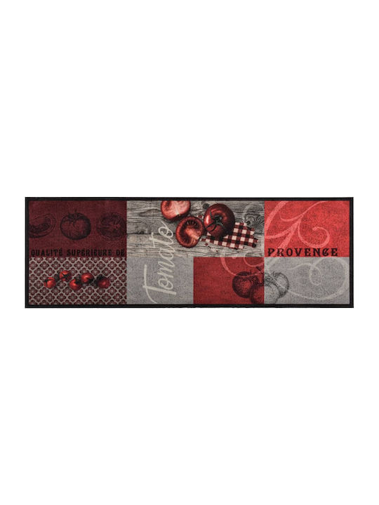 vidaXL Tomato Kitchen Mat Runner with Anti-slip Underlay Red 60x180εκ.