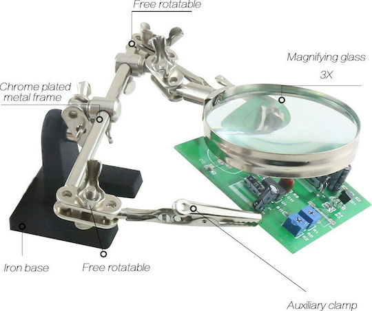 Best BST-168Z Base with magnifying glass Soldering Iron