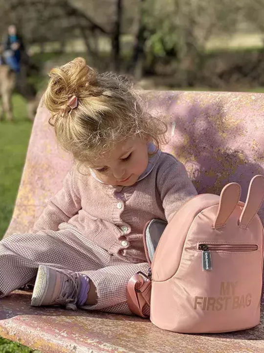 Childhome My First Bag Pink Σχολική Τσάντα Πλάτης Νηπιαγωγείου Ροζ