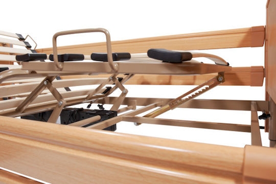 Mobiak Virgo Elektrisch Polyeder Krankenhausbett mit Verfasst am / Matratze & Geländer 0803152
