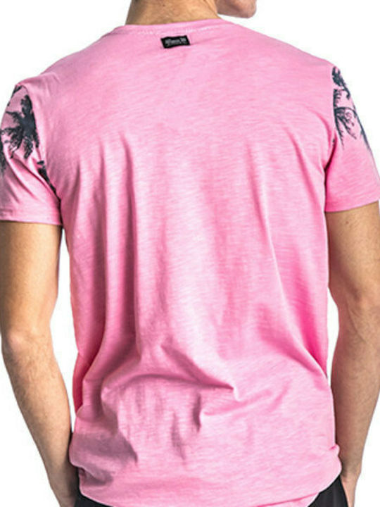 Paco & Co Men's Short Sleeve T-shirt Pink