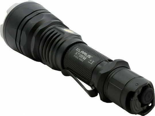 Klarus Wiederaufladbar Taschenlampe LED mit maximaler Helligkeit 1600lm XT12GT Schwarz