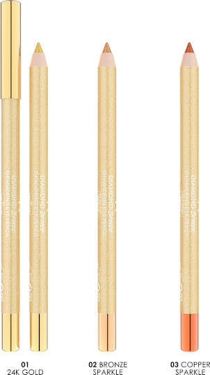 Golden Rose Diamond Breeze Schimmernder Augenstift Weiches Augenstift 03 Copper Sparkle