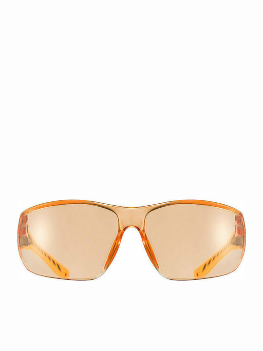 Uvex Sportstyle 204 Ανδρικά Γυαλιά Ηλίου με Πορτοκαλί Κοκκάλινο Σκελετό και Πορτοκαλί Καθρέφτη Φακό 5305253112