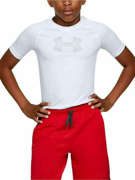 Under Armour HeatGear Kids Thermal Top White