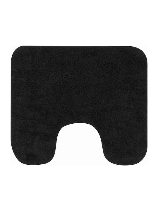 vidaXL Rutschfest Set Badematten Baumwolle Toilette 133229 Schwarz 2Stück