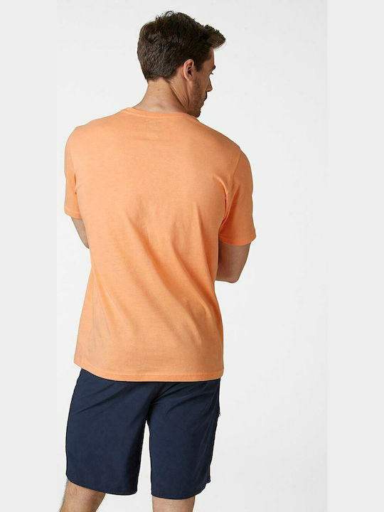 Helly Hansen Logo Men's T-Shirt with Logo Orange