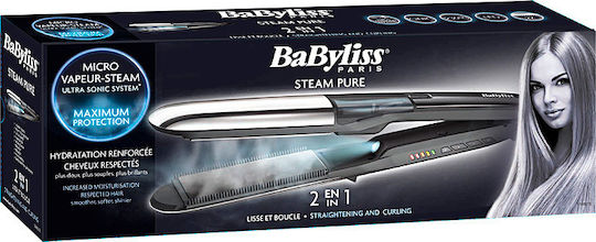 Babyliss Steam Pure ST495E Πρέσα Μαλλιών με Ατμό και Κεραμικές Πλάκες