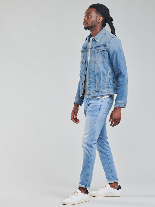D-Staq Men's Jeans Pants Elastic with Slim Fit Blue