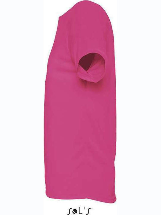 Sol's Sporty Men's Short Sleeve Promotional T-Shirt Fuchsia