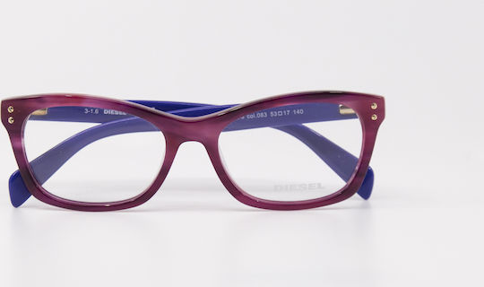 Diesel Rame Ochelari Pentru Femei Din Acetat Violet DL5073-083