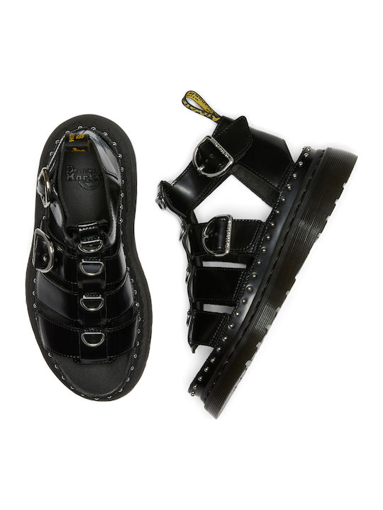 Mackaye Sandale Casual Damă Gladiator Flatforme Negre