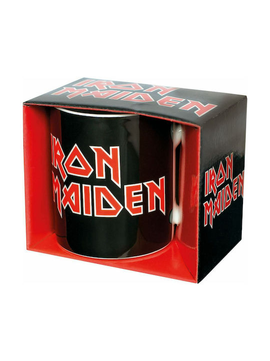 Global Iron Maiden Logo Cană Ceramică Neagră 320ml 1buc