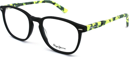 Pepe Jeans Otis Kunststoff Brillenrahmen Schwarz PJ3259-C4