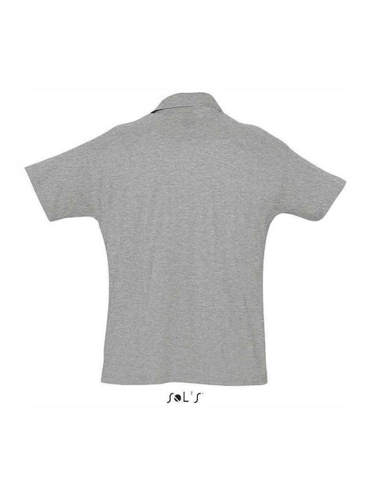 Sol's Summer II Men's Short Sleeve Promotional Blouse Grey Melange