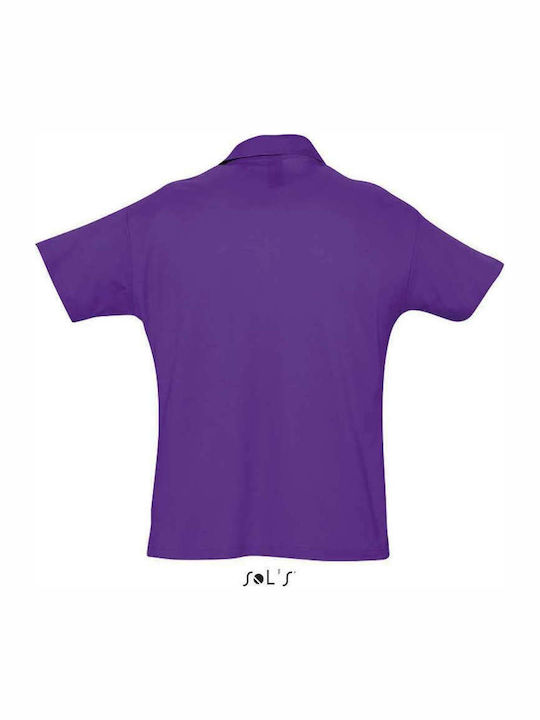 Sol's Summer II Men's Short Sleeve Promotional Blouse Dark Purple