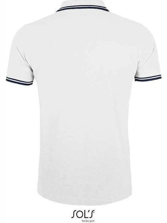 Sol's Pasadena Men's Short Sleeve Promotional Blouse White/Navy