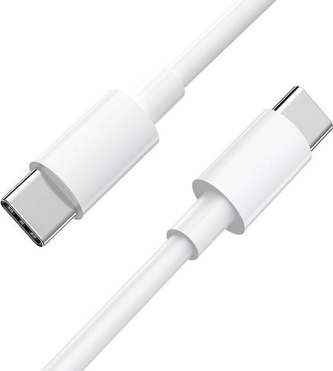 Hoco X51 USB 2.0 Cable USB-C Male - USB-C 100W PD White 2m HC-X51WH