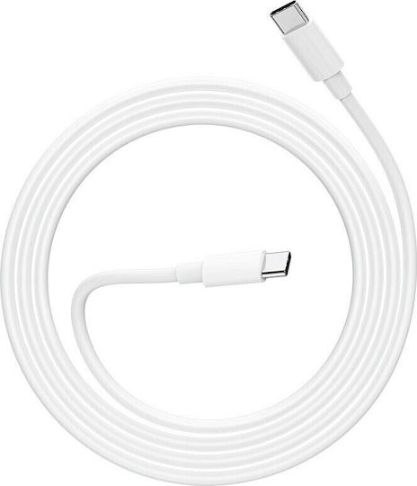 Hoco X51 USB 2.0 Cable USB-C Male - USB-C 100W PD White 2m HC-X51WH
