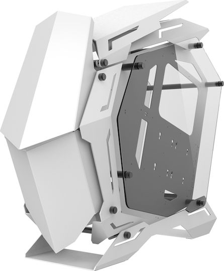 Jonsbo MOD3 Gaming Voller Turm Computergehäuse mit Seitenfenster und RGB-Beleuchtung Weiß