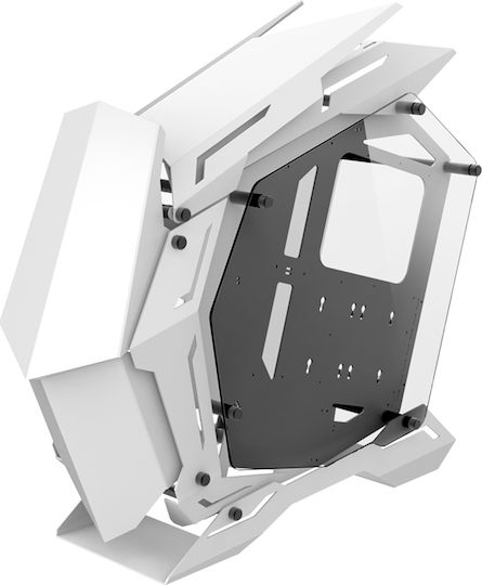 Jonsbo MOD3 Gaming Voller Turm Computergehäuse mit Seitenfenster und RGB-Beleuchtung Weiß