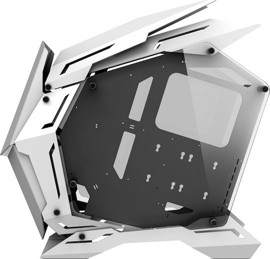 Jonsbo MOD3 Gaming Voller Turm Computergehäuse mit Seitenfenster und RGB-Beleuchtung Weiß