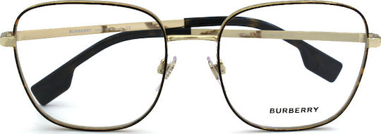 Burberry Elliott Metal Eyeglass Frame Butterfly Brown BE1347 1308