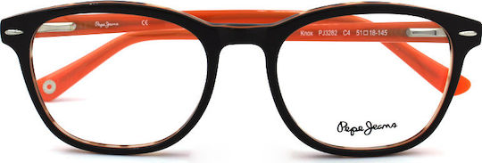 Pepe Jeans Knox Men's Acetate Prescription Eyeglass Frames Brown PJ3282 C4