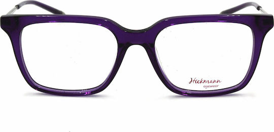 Ana Hickmann Women's Acetate Purple Prescription Eyeglass Frame HI6029A T02