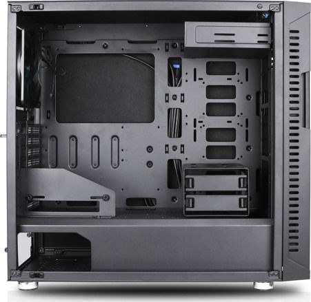 Nanoxia Deep Silence 8 A-RGB Gaming Midi-Turm Computergehäuse mit Seitenfenster Schwarz