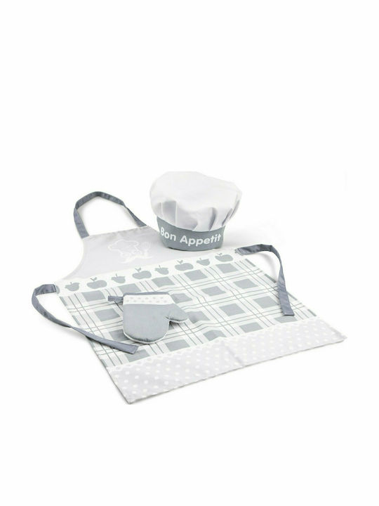 New Classic Toys Șorț de Bucătărie pentru Copii cu Bonetă Albă 28x24cm 10683 3buc New Classic Toys Șorț de Bucătărie pentru Copii cu Bonetă Albă 28x24cm 10683 3buc