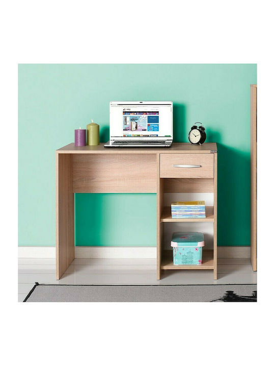 Kids Desk made of Melamine Beige 90x52x75cm