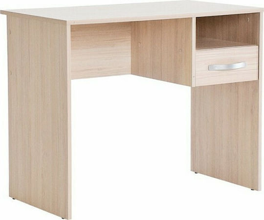 Kinderschreibtisch aus Melamin Natural 90x52x74cm
