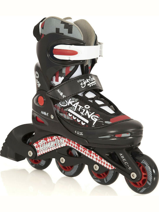 AMILA Inline Αυξομειούμενα Rollers Μαύρα Παιδικά