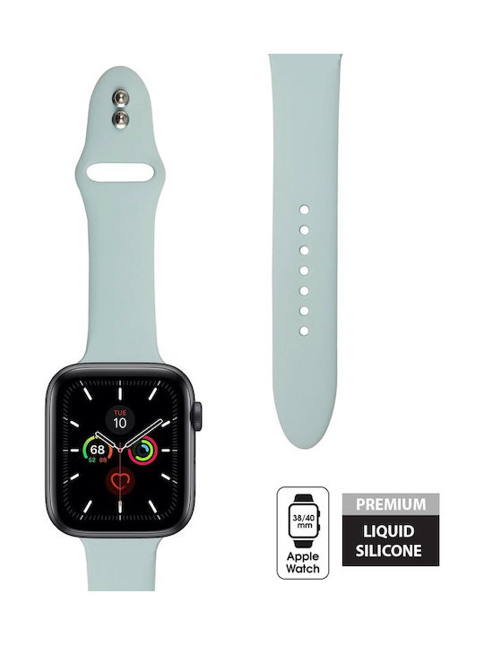 Crong Liquid Strap Silicone with Pin Turquoise (Apple Watch 38/40/41/42mm) CRG-40LQB-GRN