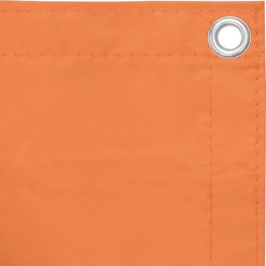 vidaXL Shade Divider Orange With Hoop & with PU Coating 1.2x4m made of Oxford fabric