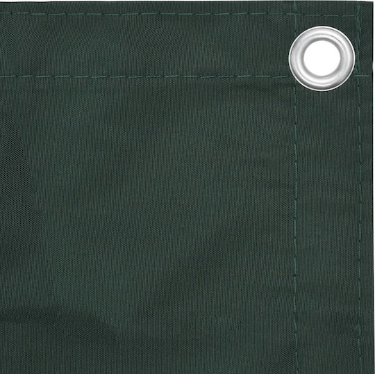 vidaXL Rectangular Shade Divider Green in Roll With Hoop & with PU Coating 0.9x4m made of Oxford fabric