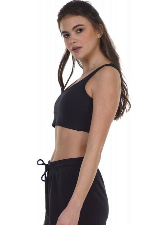 Women's Sports Bra without Padding Black