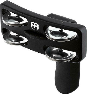 Meinl Heel Tambourine Black Plastic Foot Tambourine Jingles in Double Row