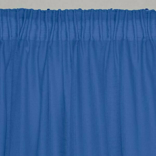 Lino Home Пердета И Завеси С Плик С Писалка Line 604 Син 300x295см