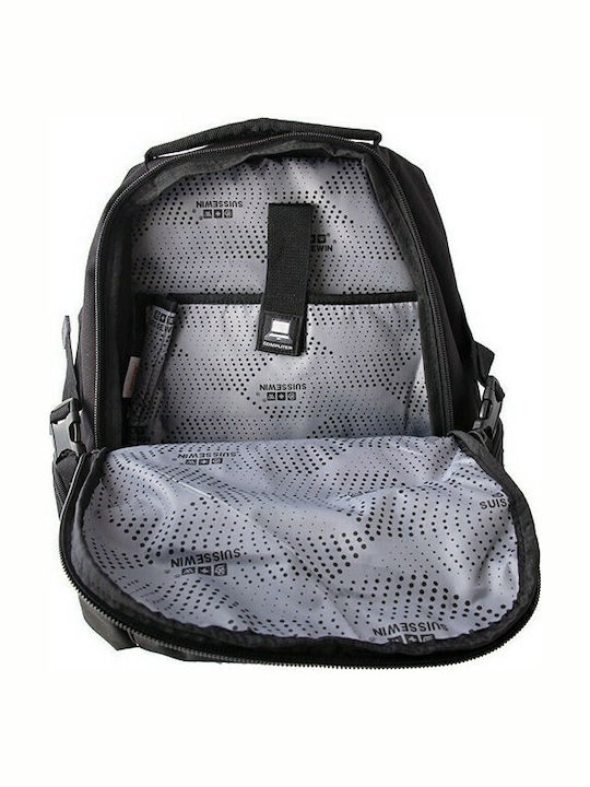 Suissewin Backpack Αδιάβροχο Μαύρο
